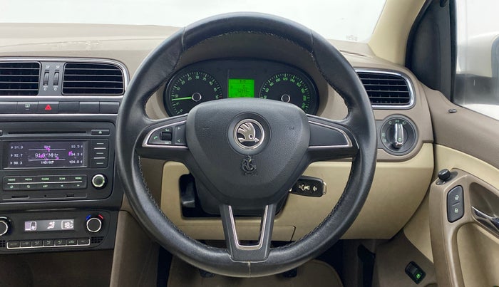 2014 Skoda Rapid ELEGANCE 1.6 TDI MT, Diesel, Manual, 51,091 km, Steering Wheel Close Up