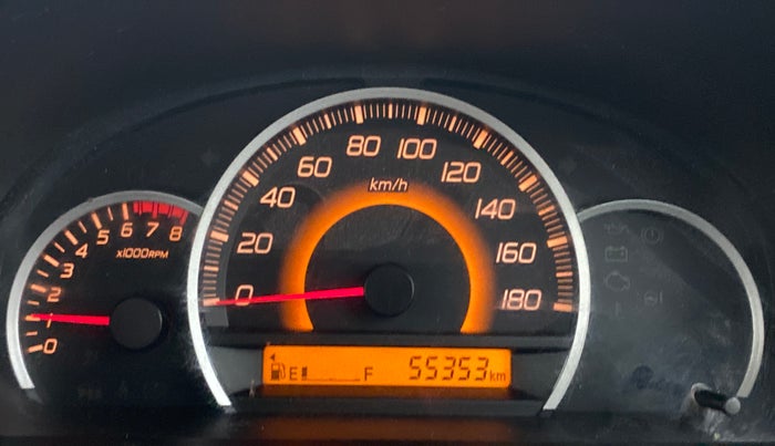 2015 Maruti Wagon R 1.0 VXI, Petrol, Manual, 55,353 km, Odometer Image