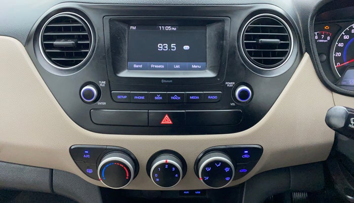 2017 Hyundai Grand i10 SPORTZ 1.2 KAPPA VTVT, Petrol, Manual, 59,156 km, Air Conditioner