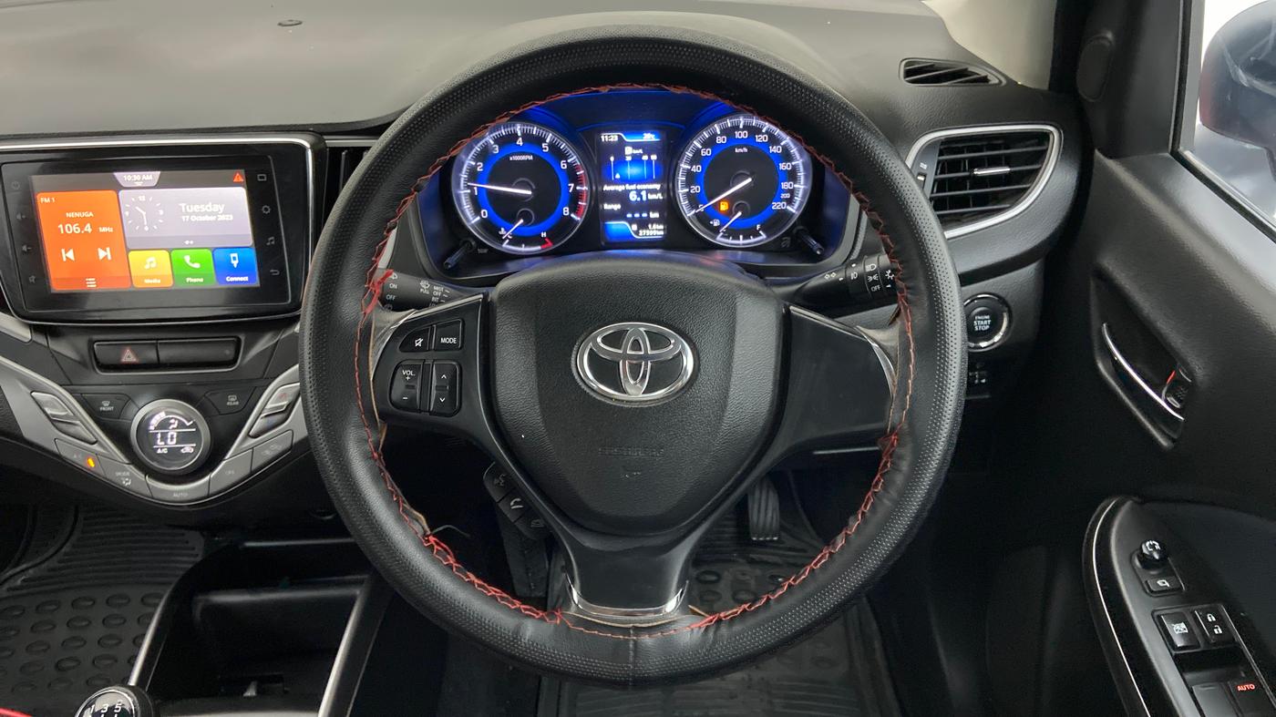 2021 Toyota Glanza G, Petrol, Manual, 27,599 km, Steering Wheel Close Up