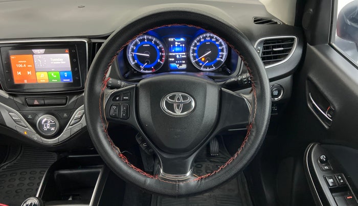 2021 Toyota Glanza G, Petrol, Manual, 27,599 km, Steering Wheel Close Up