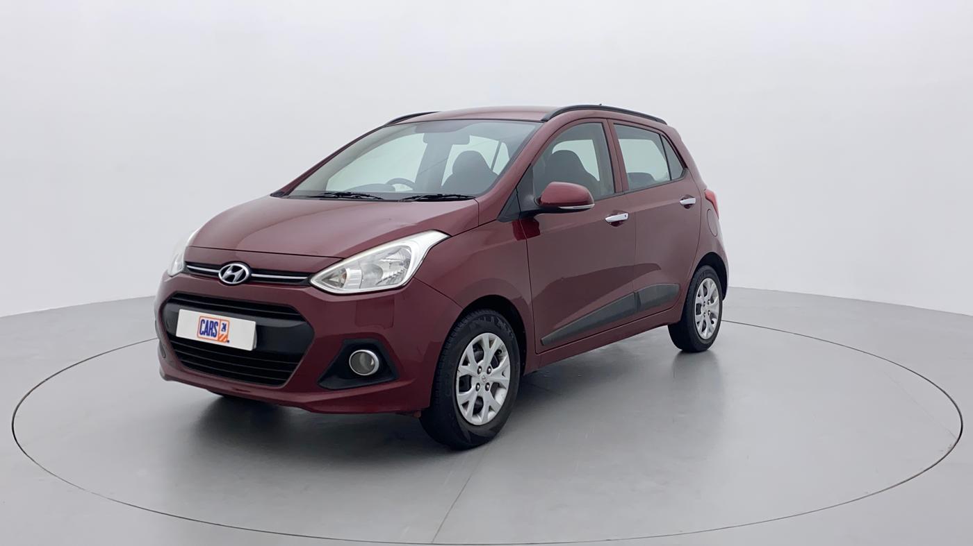 2013 Hyundai Grand i10 SPORTZ 1.2 KAPPA VTVT, Petrol, Manual, 77,847 km, Left Front Diagonal