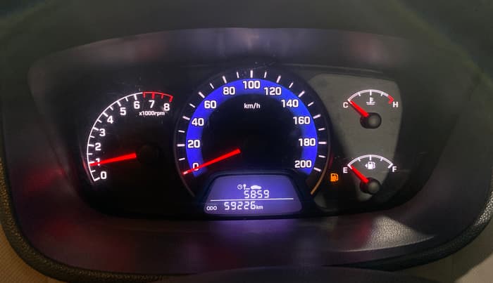 2015 Hyundai Xcent SX 1.2 (O), Petrol, Manual, 59,223 km, Odometer Image