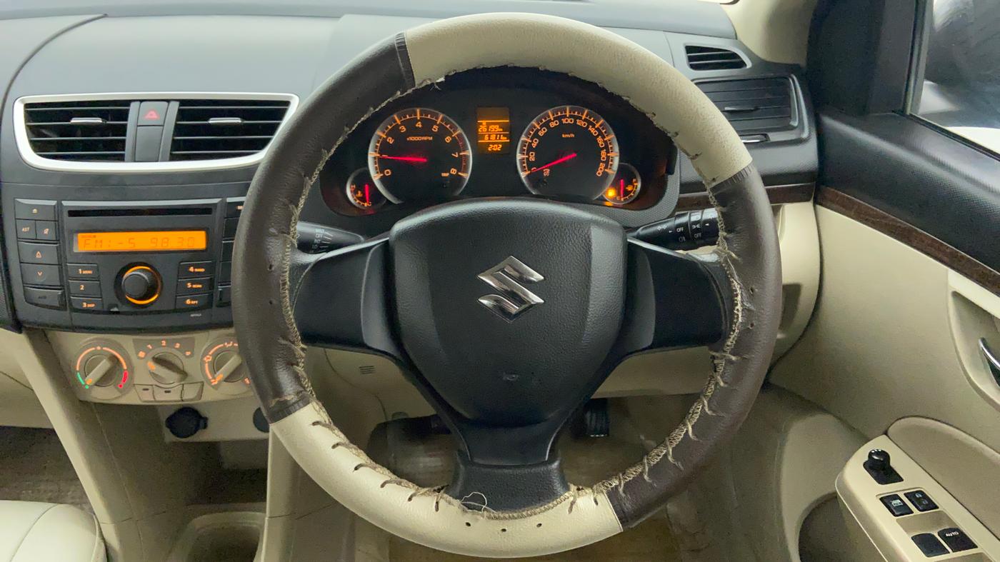 2014 Maruti Swift Dzire VXI, Petrol, Manual, 61,871 km, Steering Wheel Close Up
