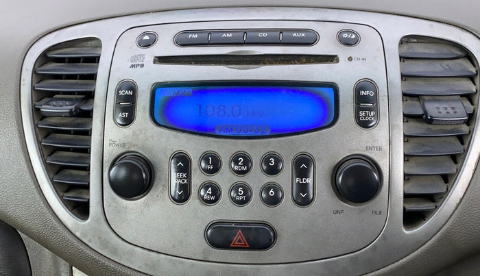 2011 Hyundai i10 SPORTZ 1.2, CNG, Manual, 84,120 km, Infotainment system - Display has spot on screen