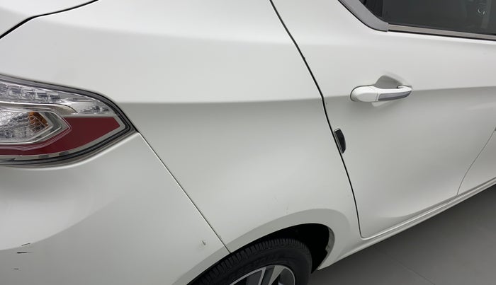 2022 Tata TIGOR XZA PLUS PETROL, Petrol, Automatic, 9,606 km, Right quarter panel - Slightly dented