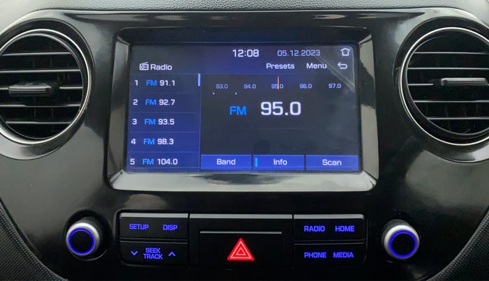 2017 Hyundai Grand i10 SPORTZ (O) AT 1.2 KAPPA VTVT, Petrol, Automatic, 17,542 km, Infotainment System