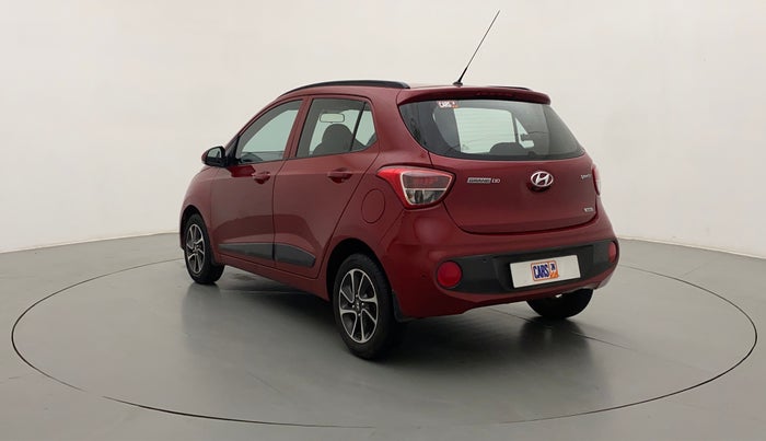 2017 Hyundai Grand i10 SPORTZ (O) AT 1.2 KAPPA VTVT, Petrol, Automatic, 17,542 km, Left Back Diagonal