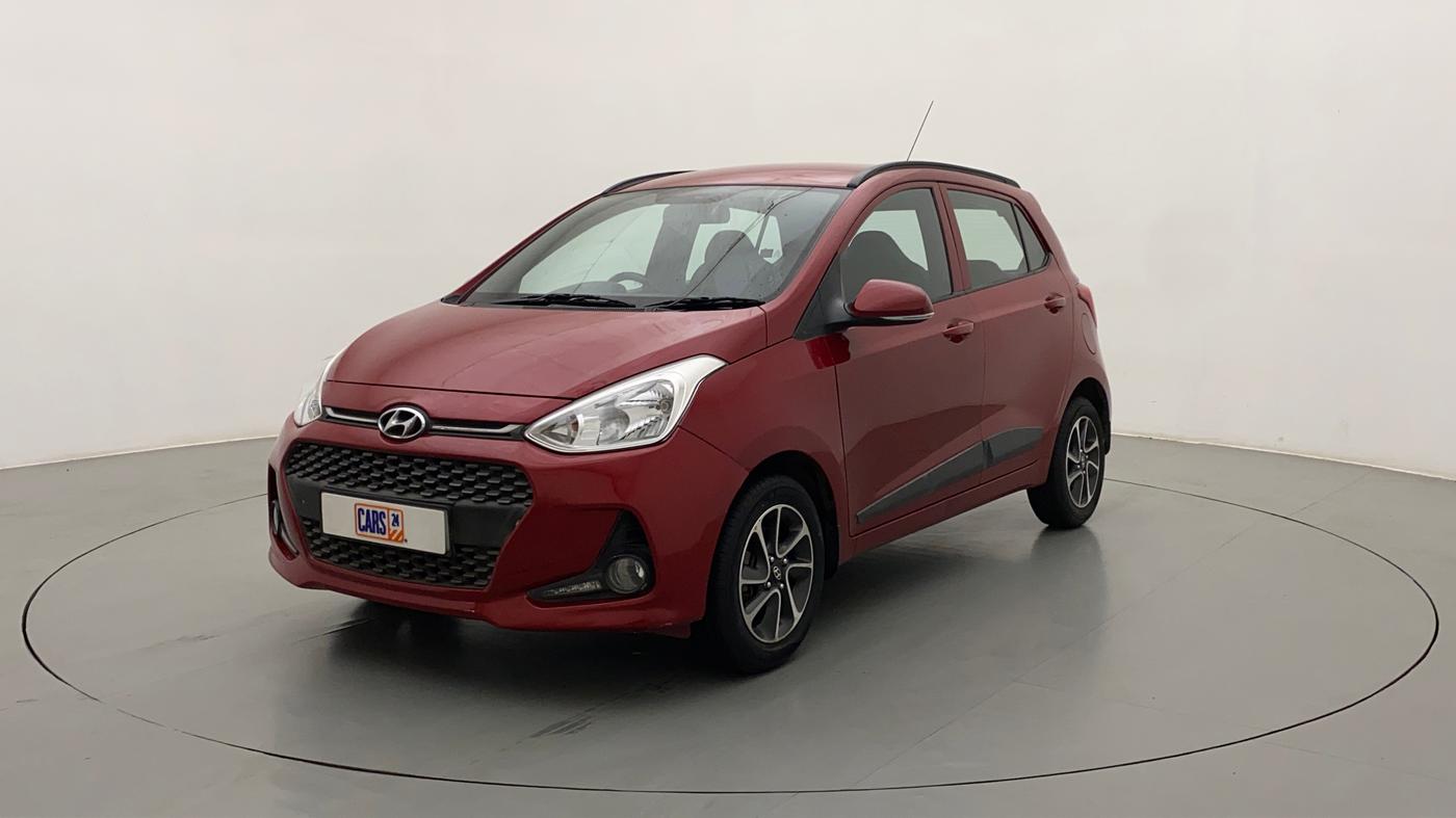 2017 Hyundai Grand i10 SPORTZ (O) AT 1.2 KAPPA VTVT, Petrol, Automatic, 17,542 km, Left Front Diagonal