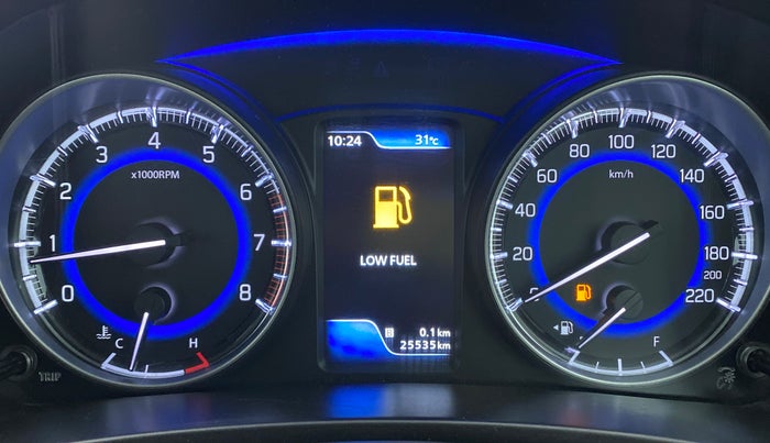 2017 Maruti Baleno ALPHA 1.2 K12, Petrol, Manual, 25,586 km, Odometer Image