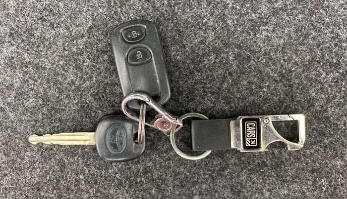 2011 Toyota Etios Liva G, Petrol, Manual, 97,269 km, Key Close Up