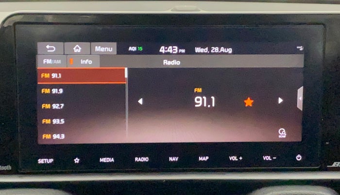 2020 KIA SONET GTX PLUS 1.0 IMT, Petrol, Manual, 14,365 km, Infotainment System