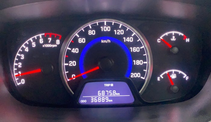 2018 Hyundai Grand i10 SPORTZ 1.2 KAPPA VTVT DUAL TONE, Petrol, Manual, 36,888 km, Odometer Image