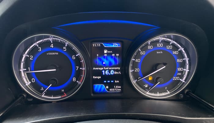 2017 Maruti Baleno ALPHA PETROL 1.2, Petrol, Manual, 40,372 km, Odometer Image