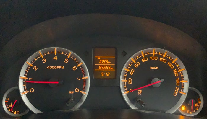 2013 Maruti Swift Dzire VXI, Petrol, Manual, 85,658 km, Odometer Image