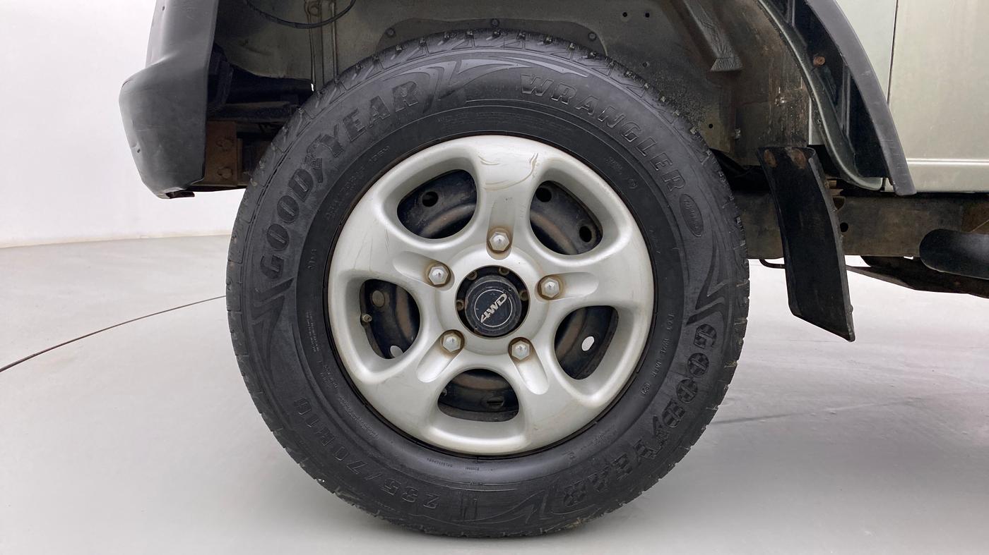 2018 Mahindra Thar CRDE 4X4 AC, Diesel, Manual, 90,305 km, Left Front Wheel