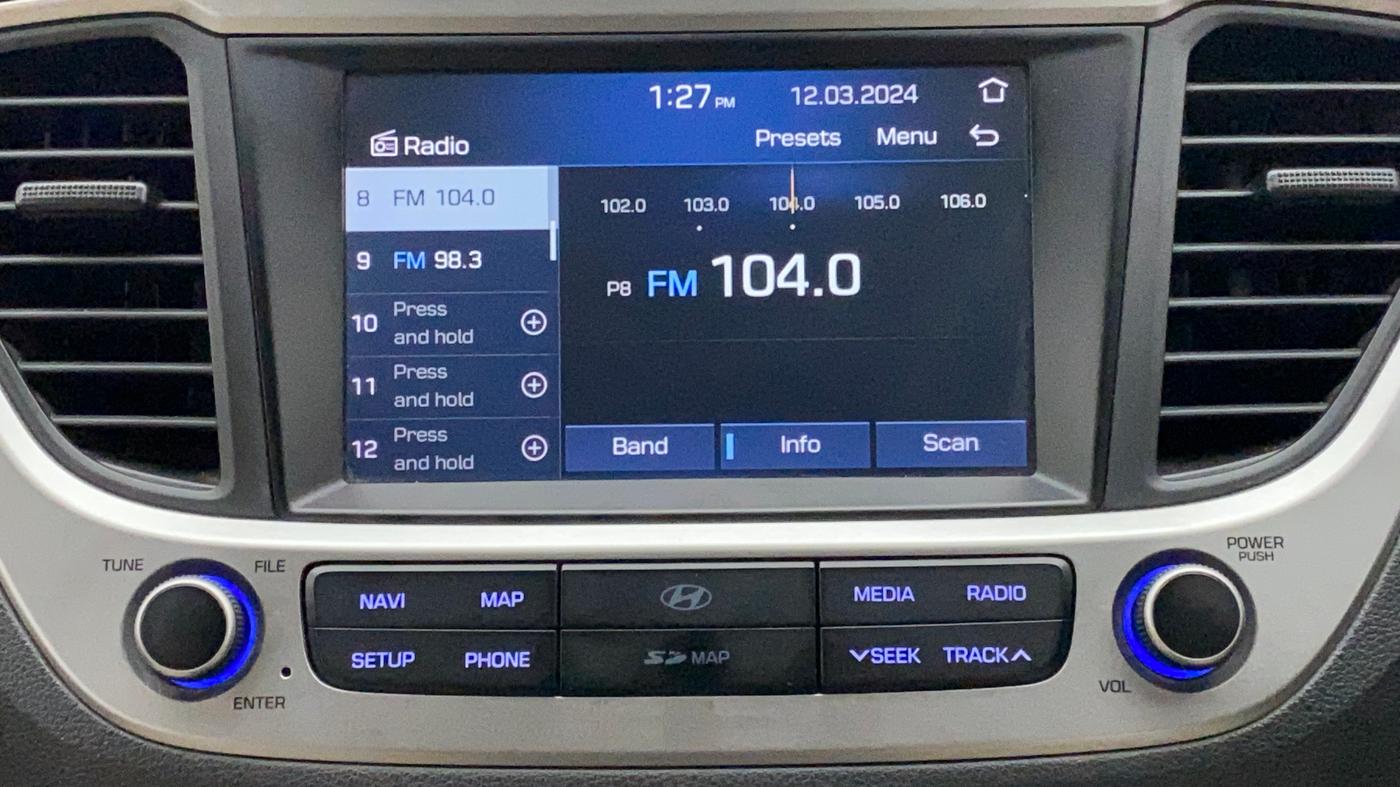 2018 Hyundai Verna 1.6 VTVT SX, Petrol, Manual, 34,214 km, Infotainment System