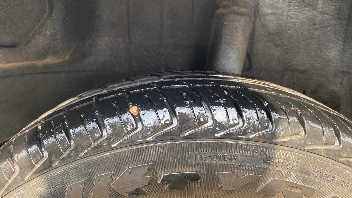 2019 Datsun Redi Go S, Petrol, Manual, 46,880 km, Left Rear Tyre Tread