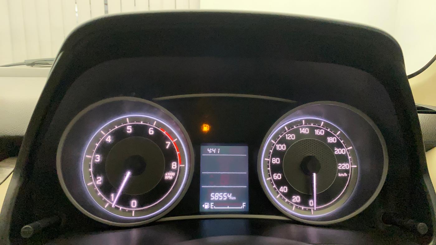 2020 Maruti Dzire VXI, Petrol, Manual, 58,565 km, Odometer Image