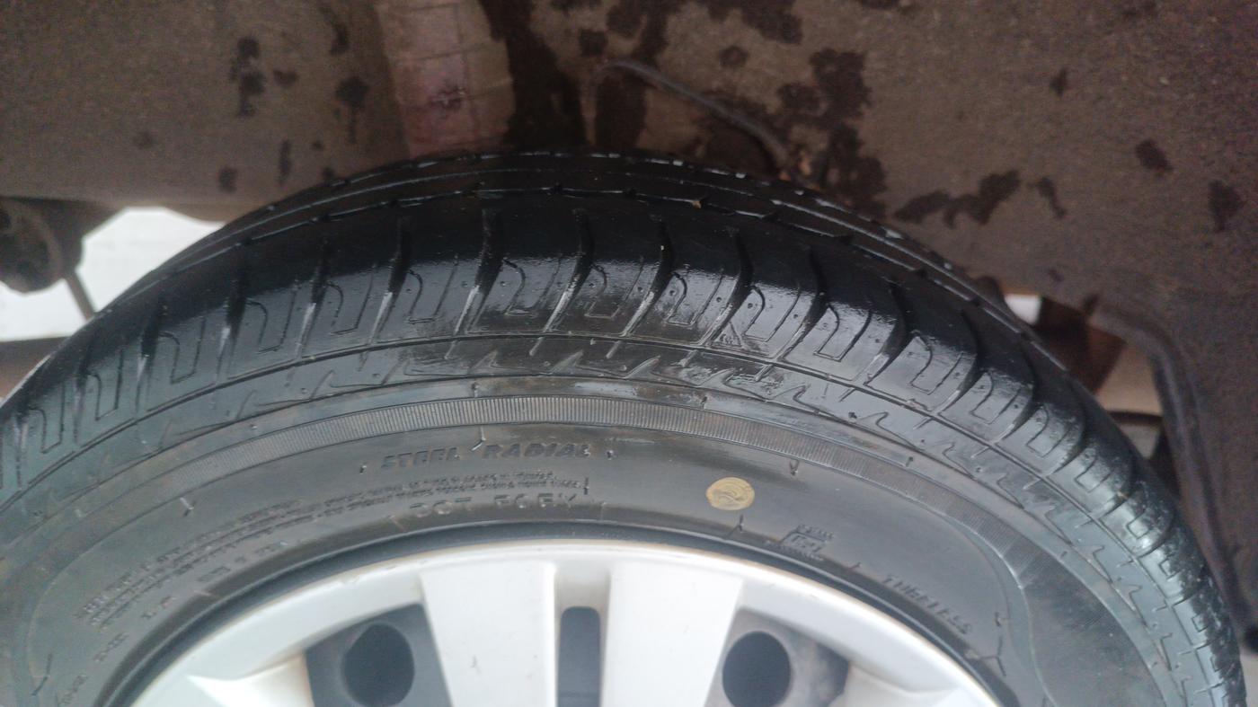 2018 Datsun Go T, Petrol, Manual, 32,458 km, Right Rear Tyre Tread