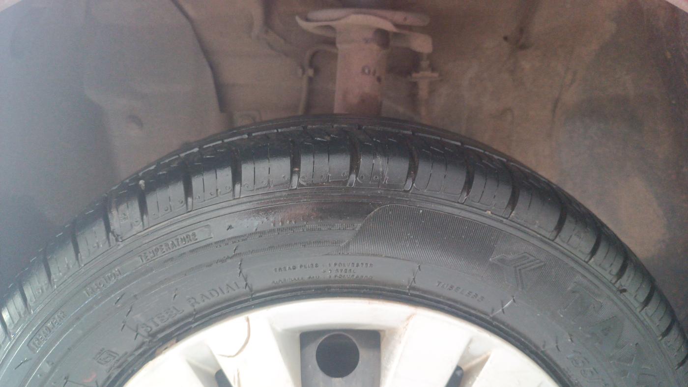 2018 Datsun Go T, Petrol, Manual, 32,458 km, Left Front Tyre Tread
