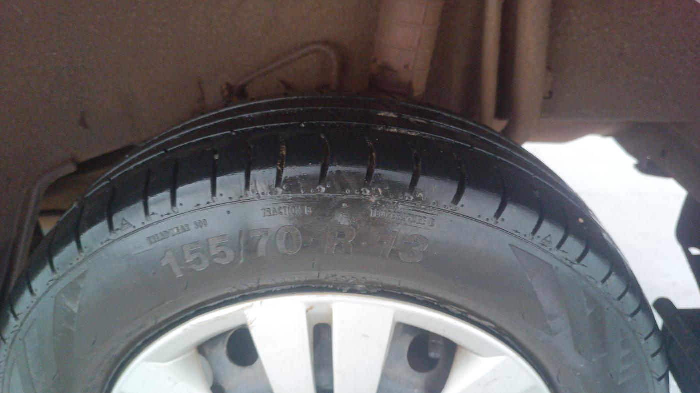 2018 Datsun Go T, Petrol, Manual, 32,458 km, Left Rear Tyre Tread