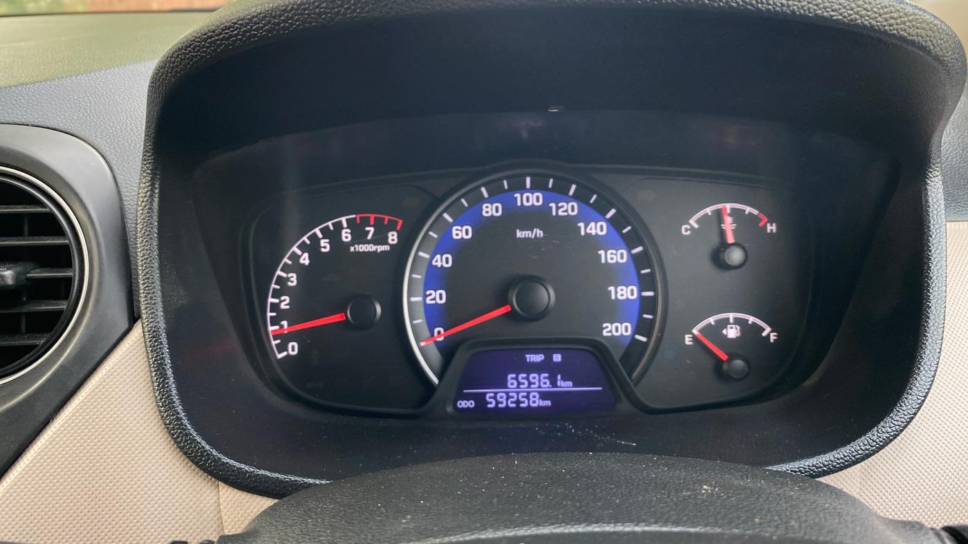 2018 Hyundai Xcent SX 1.2, Petrol, Manual, 59,245 km, Odometer Image