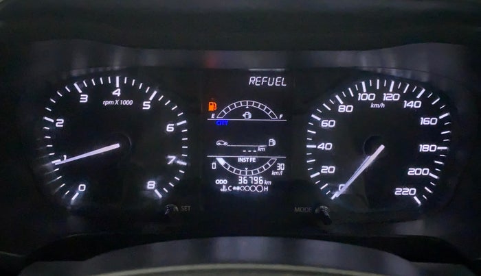 2021 Tata ALTROZ XE PETROL, Petrol, Manual, 36,796 km, Odometer Image