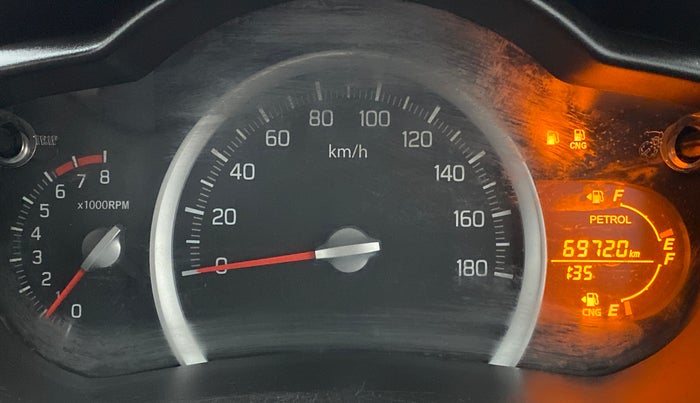 2019 Maruti Celerio VXI (O) CNG, CNG, Manual, 69,720 km, Odometer Image
