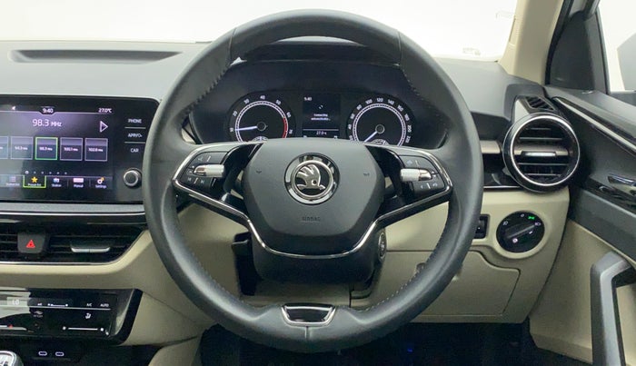 2022 Skoda SLAVIA AMBITION 1.0L TSI MT, Petrol, Manual, 1,298 km, Steering Wheel Close Up