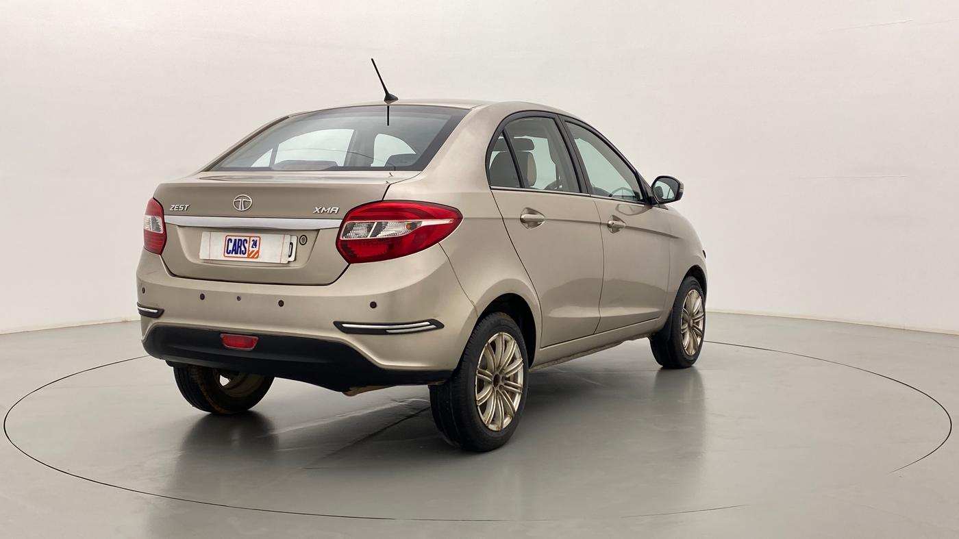 2015 Tata Zest XMA QUADRAJET 90PS, Diesel, Automatic, 65,422 km, Right Back Diagonal