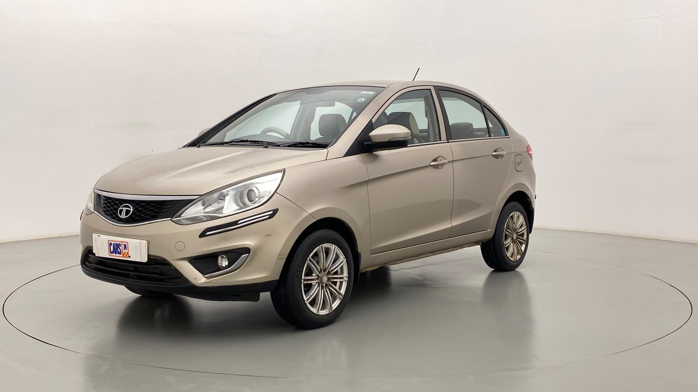 2015 Tata Zest XMA QUADRAJET 90PS, Diesel, Automatic, 65,422 km, Left Front Diagonal
