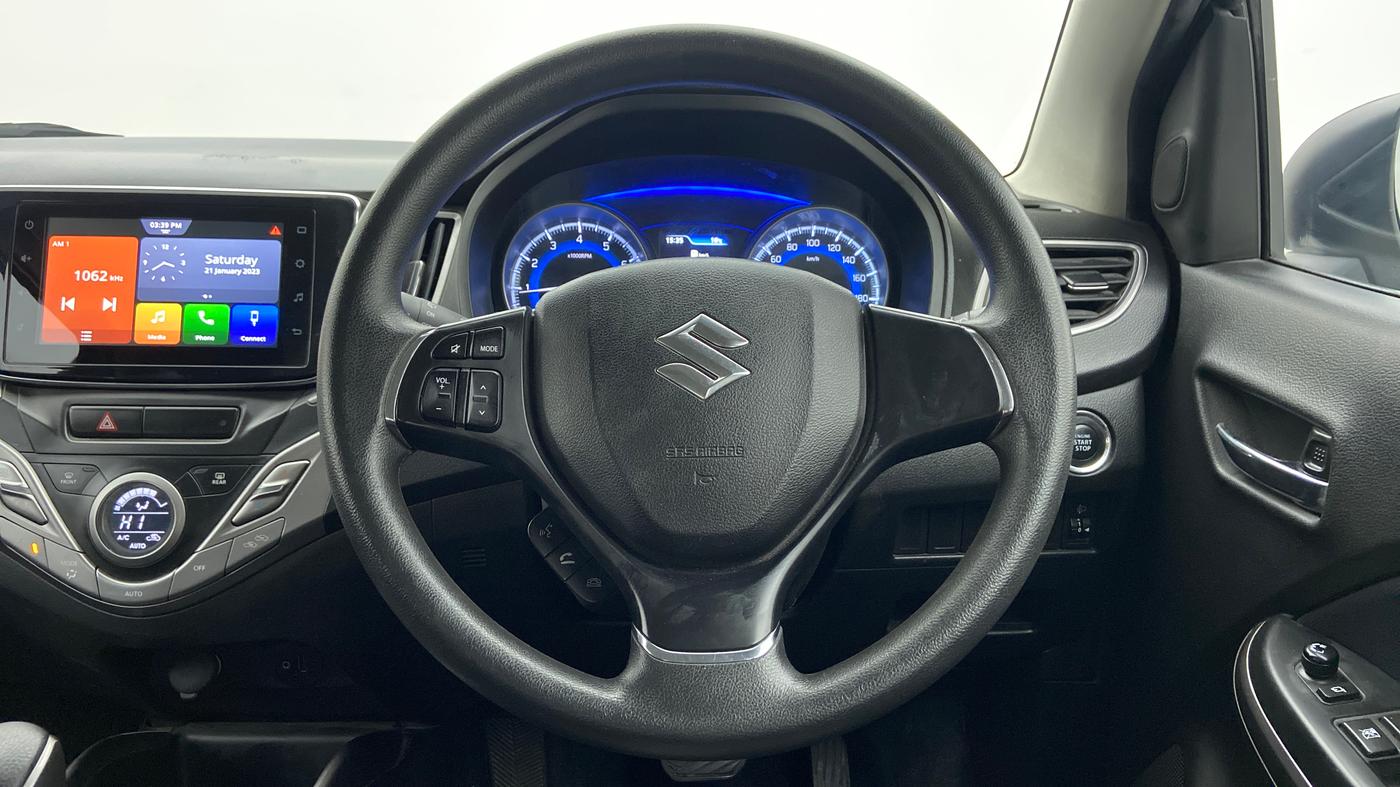 2020 Maruti Baleno ZETA CVT PETROL 1.2, Petrol, Automatic, 39,076 km, Steering Wheel Close Up