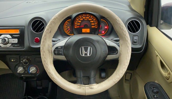 2014 Honda Amaze 1.5L I-DTEC S, Diesel, Manual, 1,01,764 km, Steering Wheel Close Up