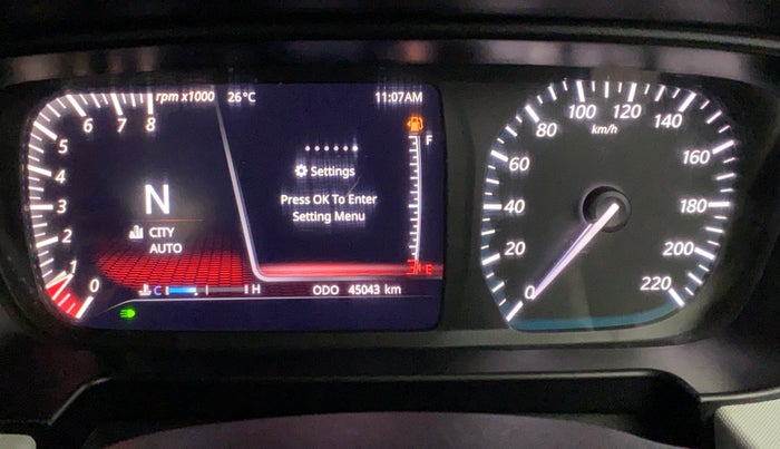 2022 Tata PUNCH CREATIVE  AMT, Petrol, Automatic, 45,037 km, Odometer Image