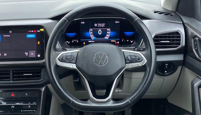 2021 Volkswagen TAIGUN TOPLINE 1.0 TSI MT, Petrol, Manual, 18,089 km, Steering Wheel Close Up