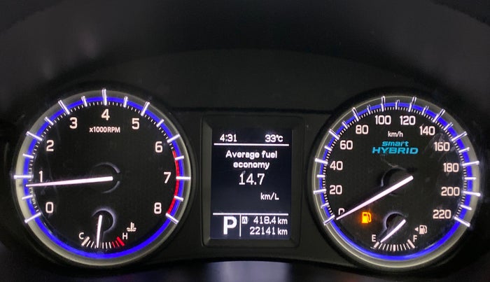 2021 Maruti S Cross ZETA AT 1.5 SHVS, Petrol, Automatic, 22,267 km, Odometer Image