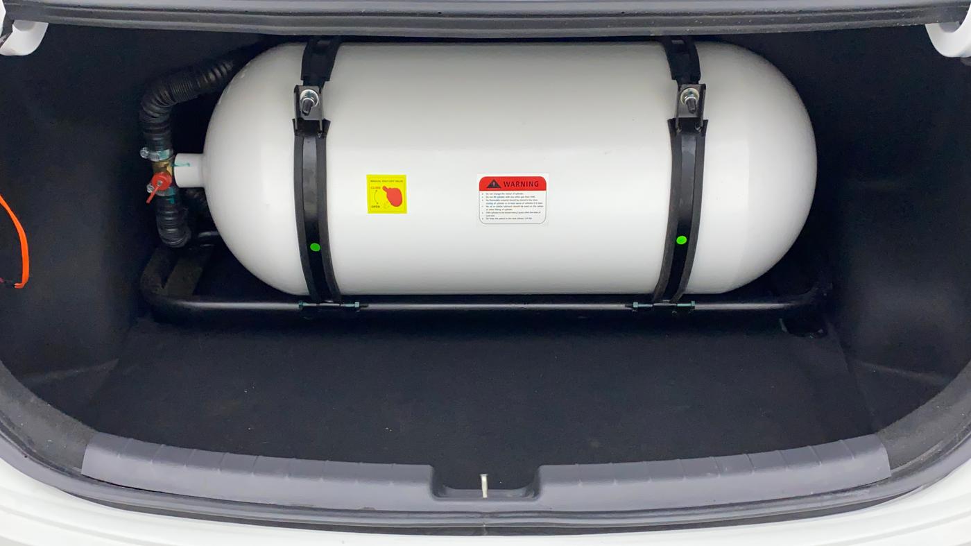 2022 Hyundai AURA S 1.2 CNG, CNG, Manual, 7,670 km, Boot Inside