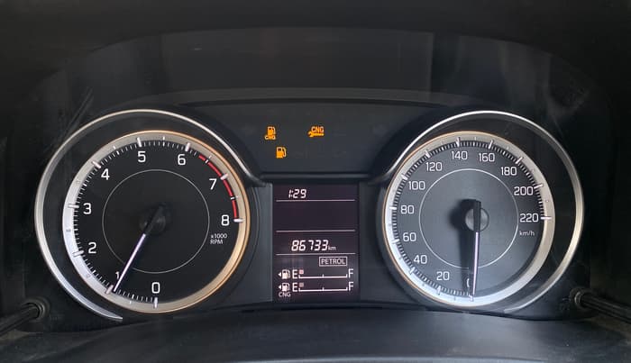 2020 Maruti Ertiga VXI CNG, CNG, Manual, 86,729 km, Odometer Image