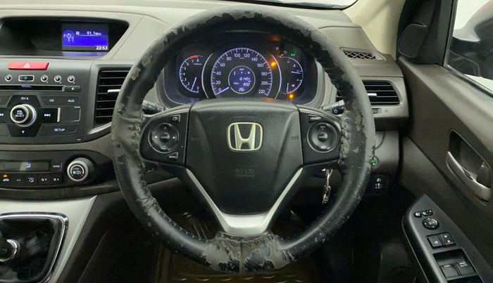 2013 Honda CRV 2.0L 2WD MT, Petrol, Manual, 1,01,898 km, Steering Wheel Close Up