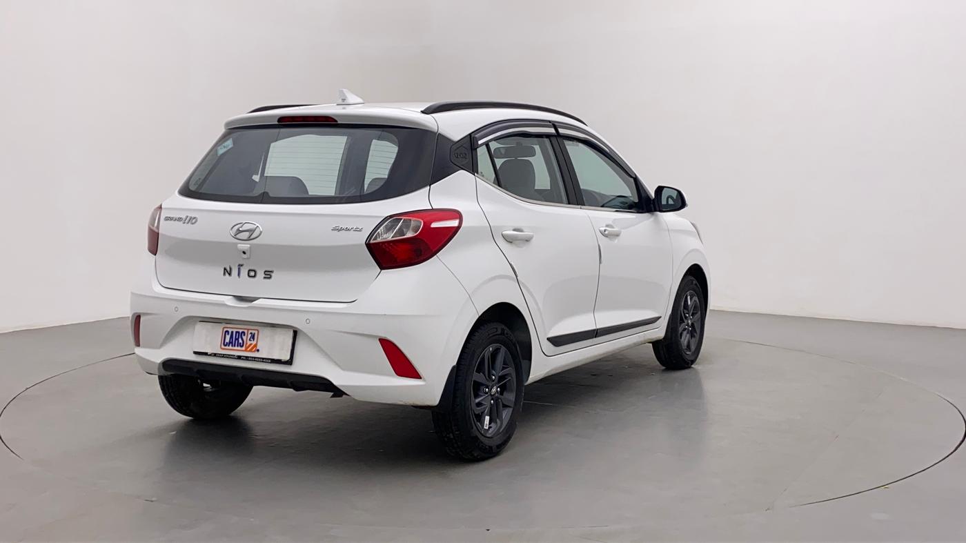 2022 Hyundai GRAND I10 NIOS SPORTZ 1.2 KAPPA VTVT CNG, CNG, Manual, 2,383 km, Right Back Diagonal