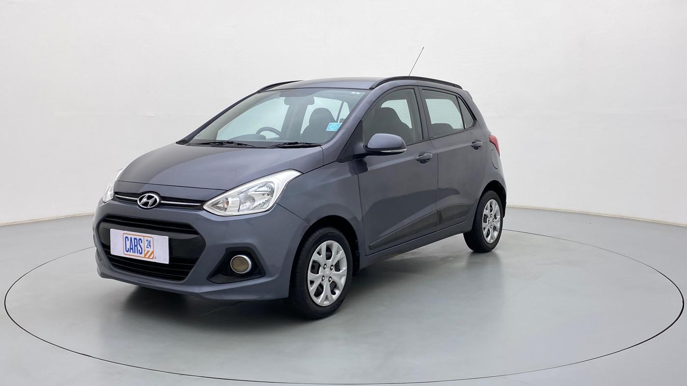 2015 Hyundai Grand i10 SPORTZ 1.2 KAPPA VTVT, Petrol, Manual, 26,350 km, Left Front Diagonal