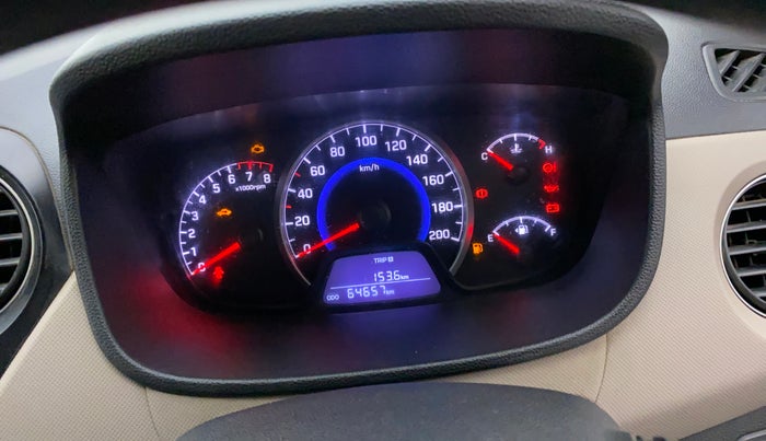 2015 Hyundai Grand i10 MAGNA 1.2 KAPPA VTVT, CNG, Manual, 64,861 km, Instrument cluster - MIL light  due to CNG outside fitment