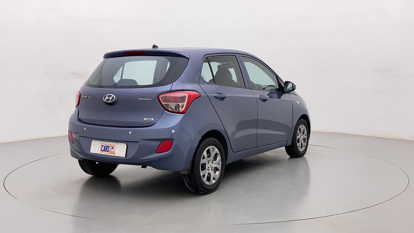 2013 Hyundai Grand i10 MAGNA 1.1 CRDI, Diesel, Manual, 81,852 km, Right Back Diagonal