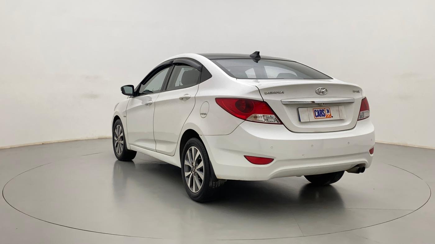 2015 Hyundai Verna FLUIDIC 1.6 CRDI SX AT, Diesel, Automatic, 94,546 km, Left Back Diagonal