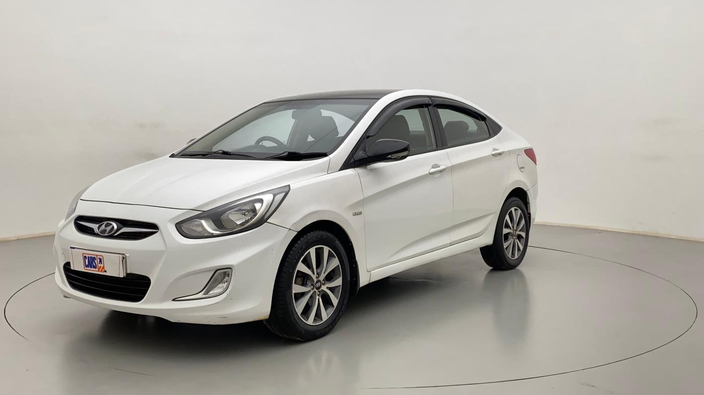 2015 Hyundai Verna FLUIDIC 1.6 CRDI SX AT, Diesel, Automatic, 94,546 km, Left Front Diagonal