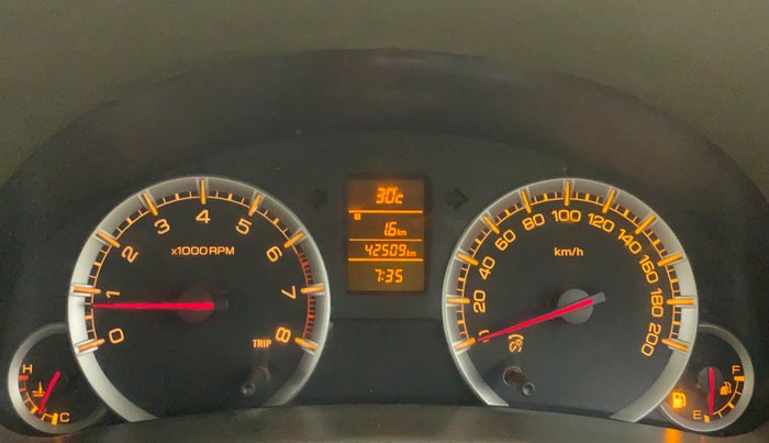 2012 Maruti Ertiga ZXI, Petrol, Manual, 42,509 km, Odometer Image