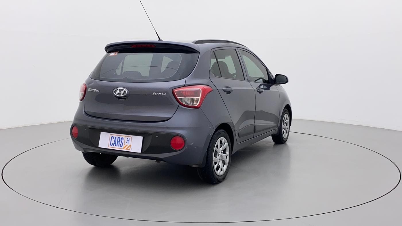 2018 Hyundai Grand i10 SPORTZ 1.2 KAPPA VTVT, CNG, Manual, 92,092 km, Right Back Diagonal