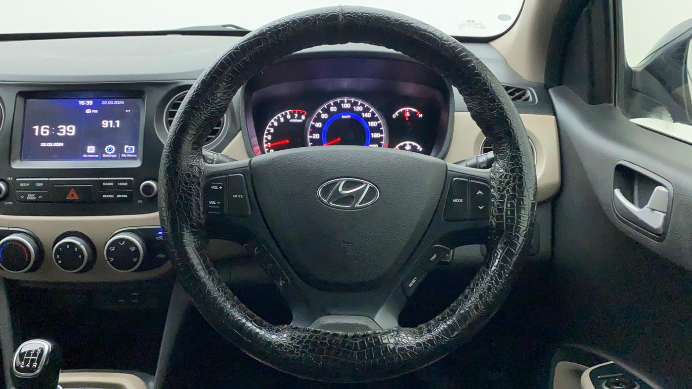 2018 Hyundai Grand i10 SPORTZ 1.2 KAPPA VTVT, CNG, Manual, 92,092 km, Steering Wheel Close Up