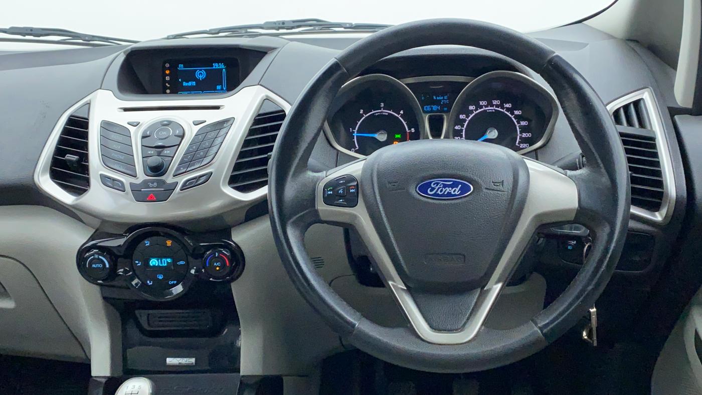 2013 Ford Ecosport 1.5TITANIUM TDCI, Diesel, Manual, 1,06,815 km, Steering Wheel Close Up